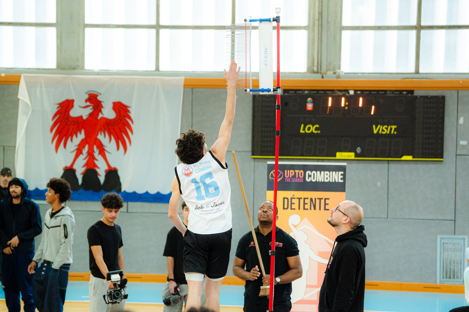 Test de détente verticale lors du All Riviera Combine